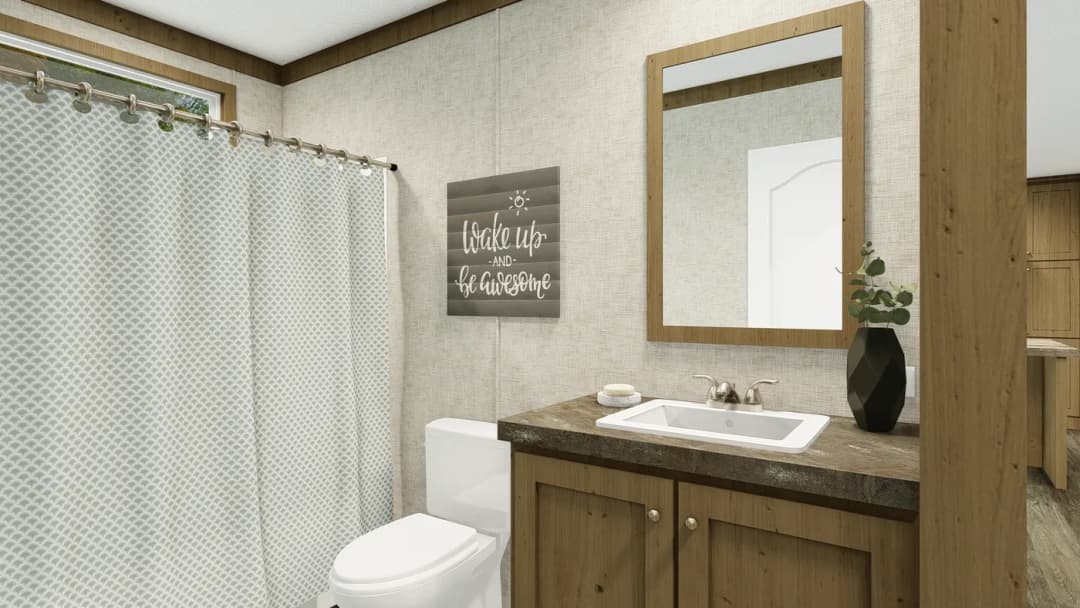 Grand living 56 bathroom home features