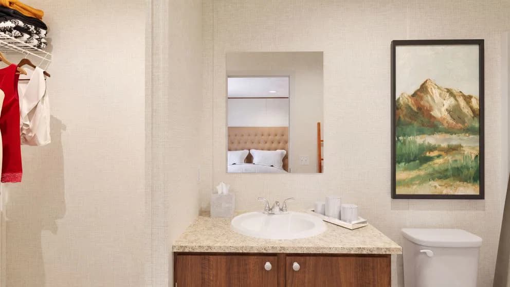 Tru hickory bathroom home features