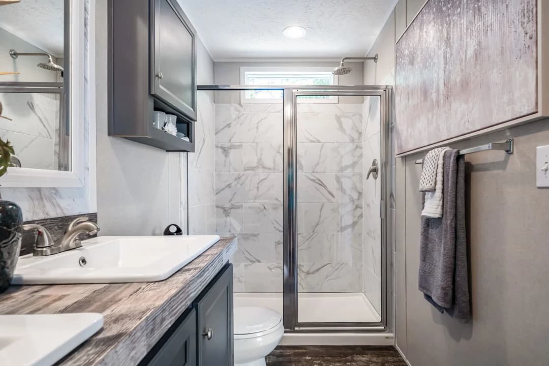 Riverview bathroom home features