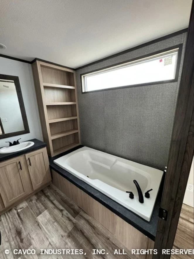 Cavco landmark 16763b bathroom home features