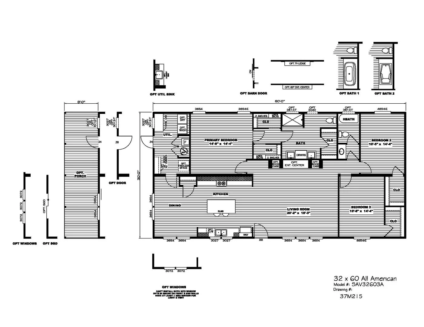 All american  home features
