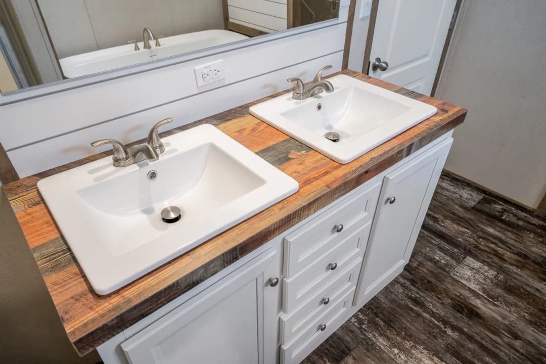 Anniversary entertainer bathroom home features